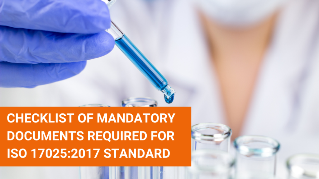 ISO 17025 Standard Checklist