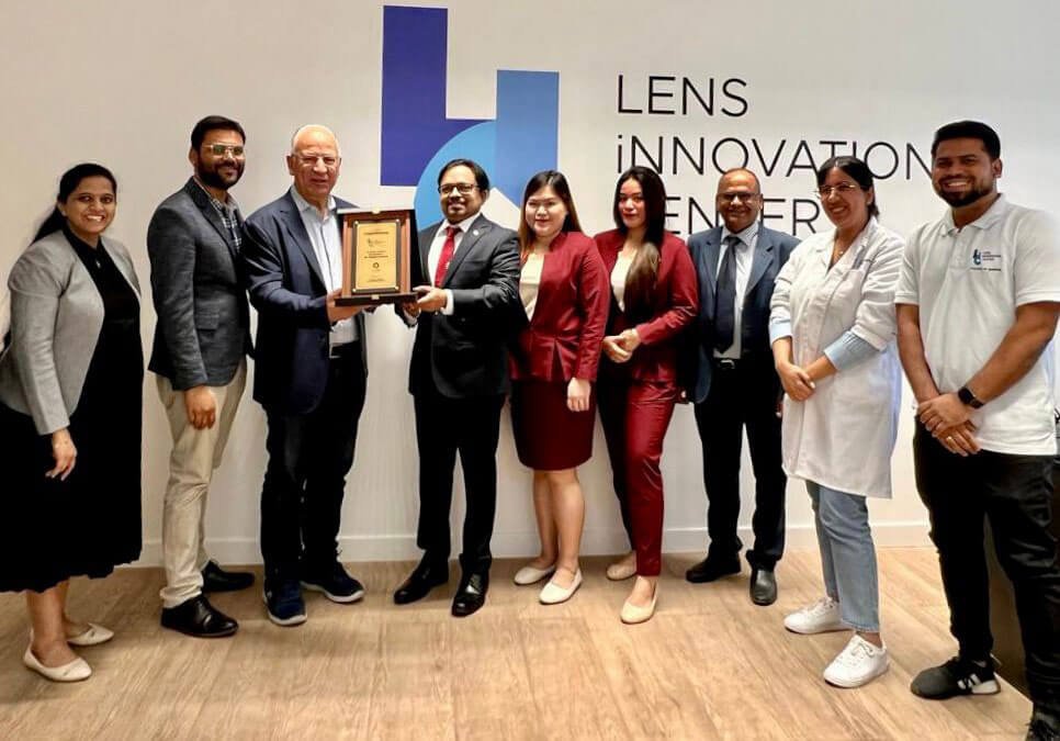 AURION congratulating LENS iNNOVATION CENTER