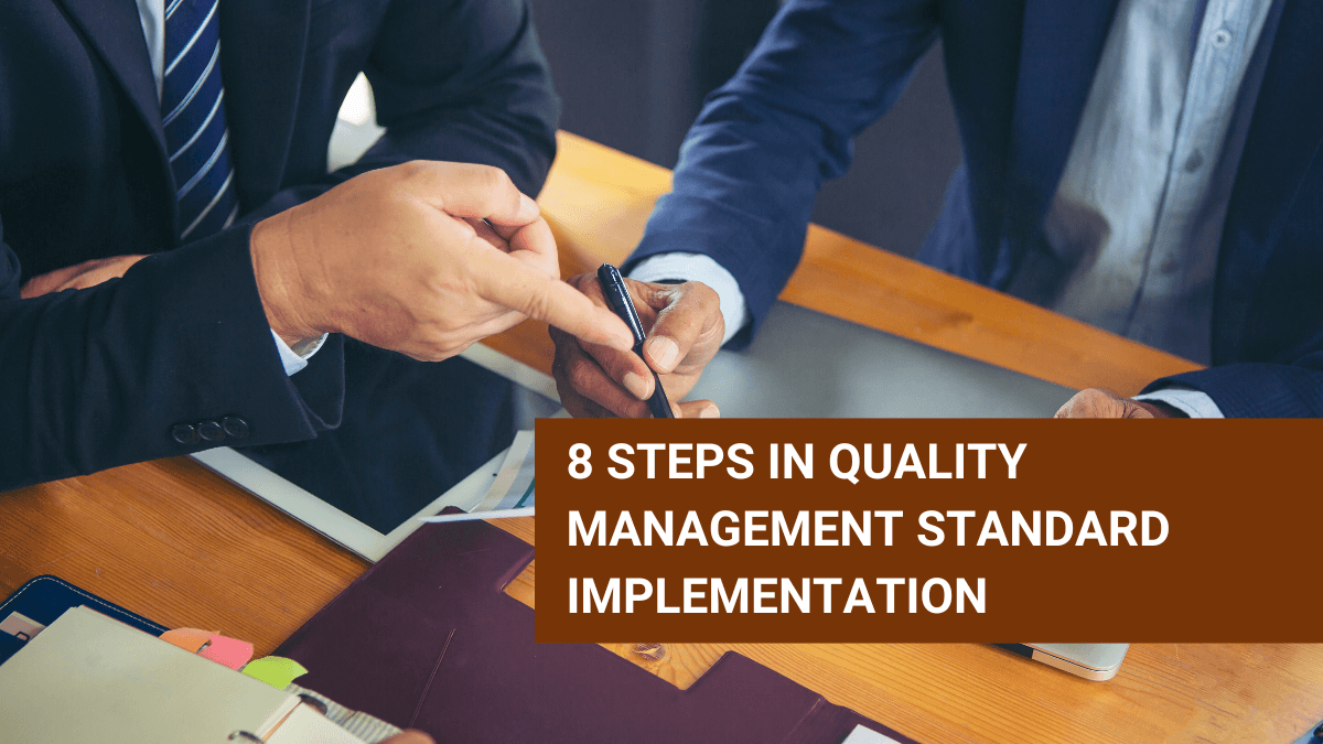 Quality management Standard steps